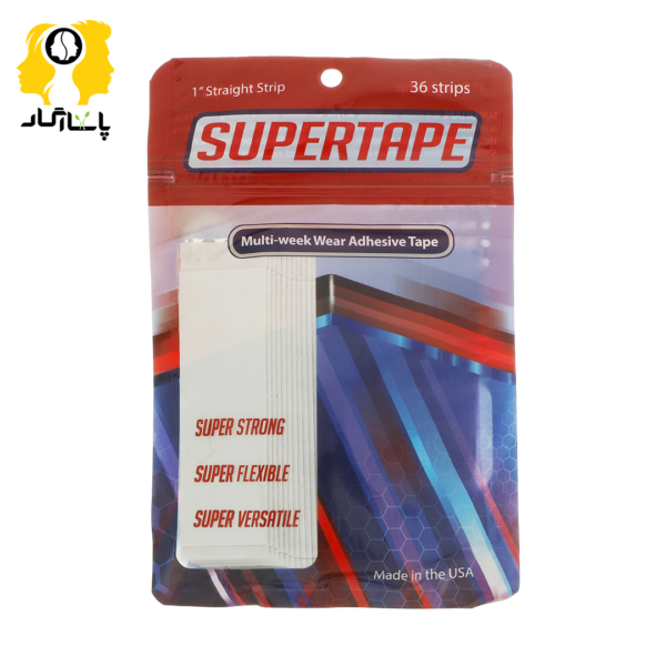 چسب پروتز مو سوپر تیپ(SuperTape) آمریکایی مدل صاف کد P1001 بسته 36 عددی